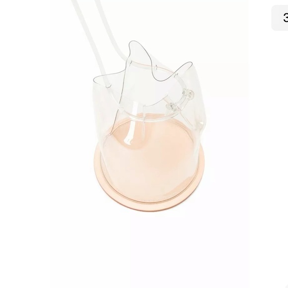 BUILDING BLOCK Disc Clear PVC Plastic Garmentory Drawstring Shoulder Bag Purse - Picture 2 of 7